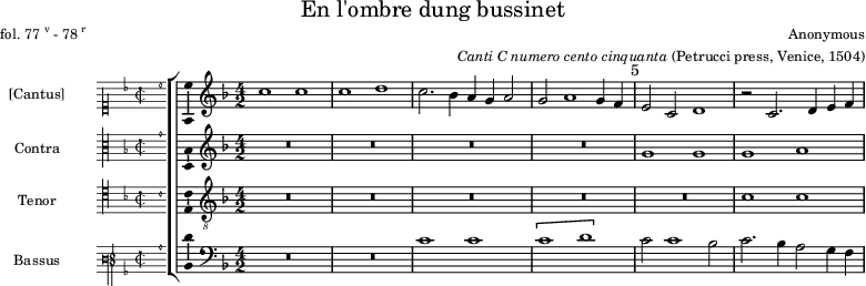 preview of first system of score
